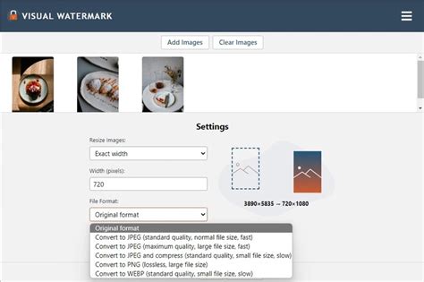 Free Online Image Resizer Visual Watermark