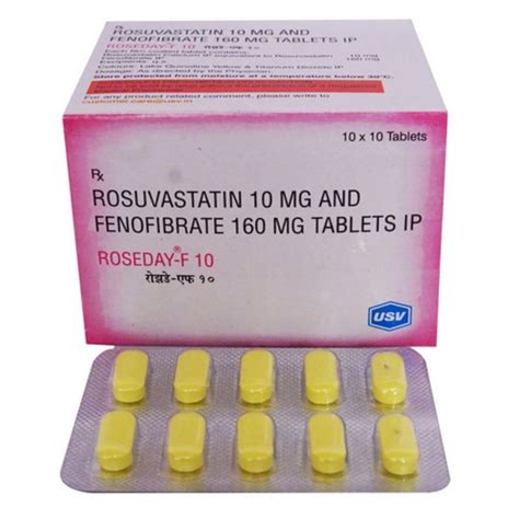 Rosuvastatin 10 Mg Fenofibrate 160mg At Rs 2080 Box In Surat ID