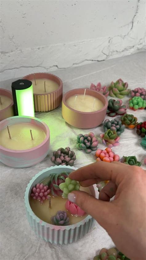 Candle Succulents Video In Diy Candles