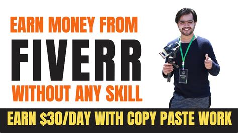 How To Earn Money On Fiverr Without Any Skill Copy Paste Work On Fiverr Youtube