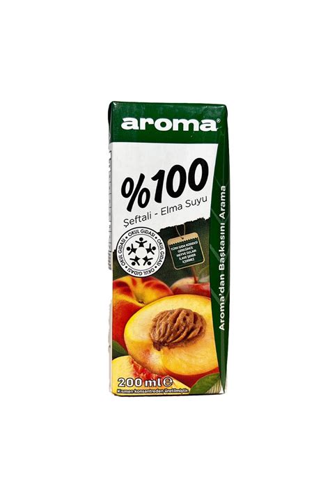 Aroma 100 Şeftali elma Meyve Suyu 200ml 1 Adet Fiyatı Yorumları