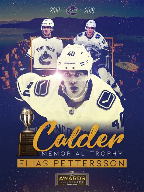 Calder Trophy Poster Pettersson on Behance