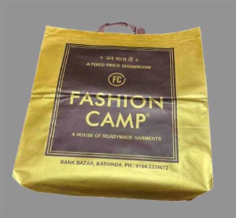 Golden And Brown Shopping Printed Bopp Laminated Carry Bag Kg At Rs