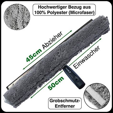 FenWi 6m Teleskop Fensterputzer Profi Set Mit Abzieher Gummilippe