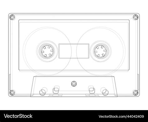 Cassette Tape Rendering Of 3d Royalty Free Vector Image