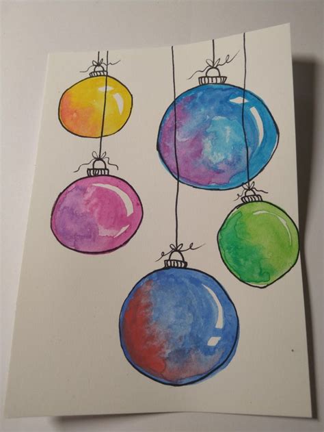 Watercolor Christmas Card