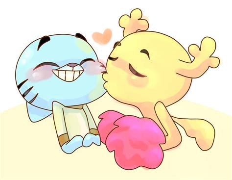 The Amazing World Of Gumball Gumball And Penny Kiss