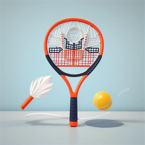 Premium Photo Badminton Racket With Shuttlecock Vector Icon