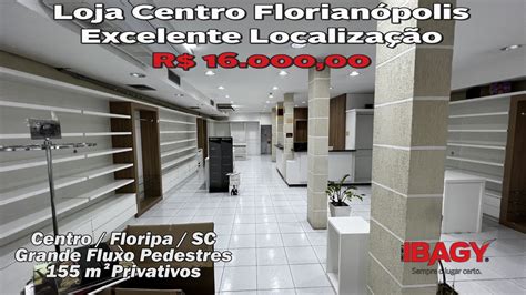 Loja Centro Floripa c 155m² na Rua Tenente Silveira Centro