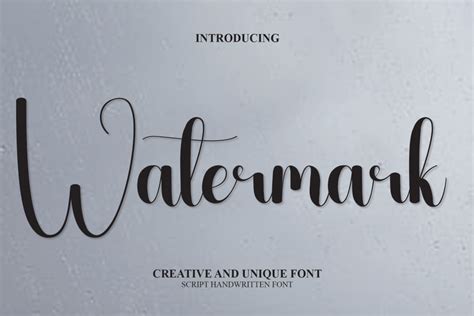 Watermark Font Download Free - Icon Fonts