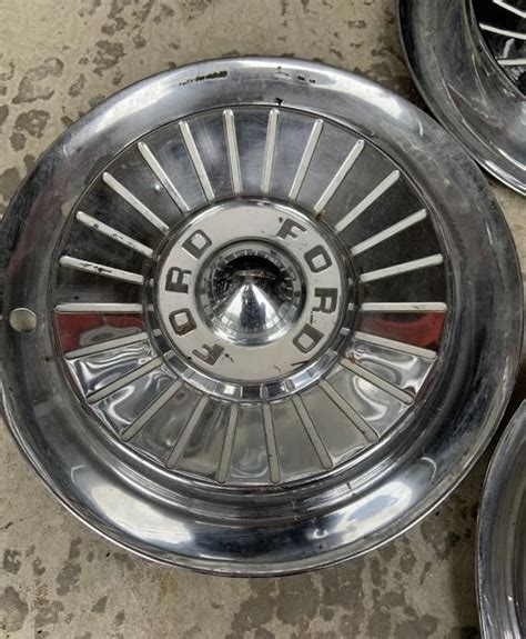 1957 Ford Thunderbird 14 Hub Caps Fairlane T Bird Tbird