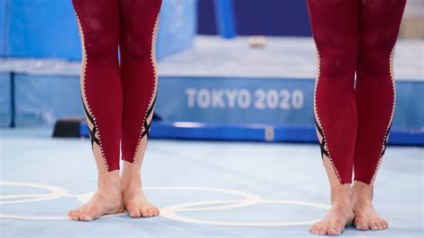 German women's gymnastics team wears unitards in qualifying at Tokyo Olympics - ESPN