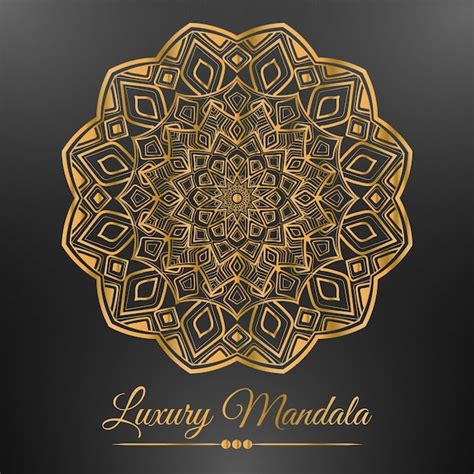 Desenho De Mandala Ornamental De Luxo Para Fundo Vetor Premium