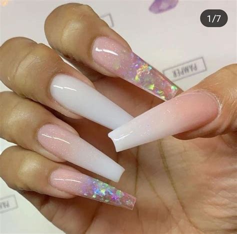 Ombre Acrylic Nails Long Square Acrylic Nails Coffin Nails Long