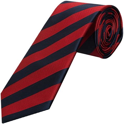 Navy And Red Striped Classic Men S Tie