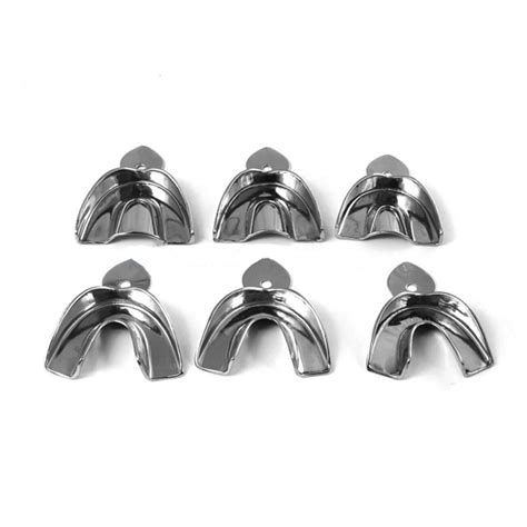 Dental Impression Trays Set Of 6 Pcs Solid Medicta Instruments