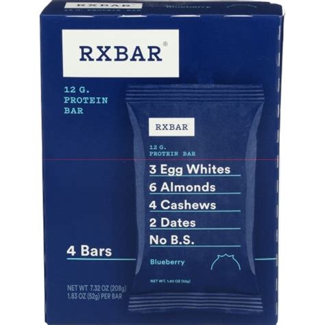 Rxbar Blueberry Protein Bars 4 Pk