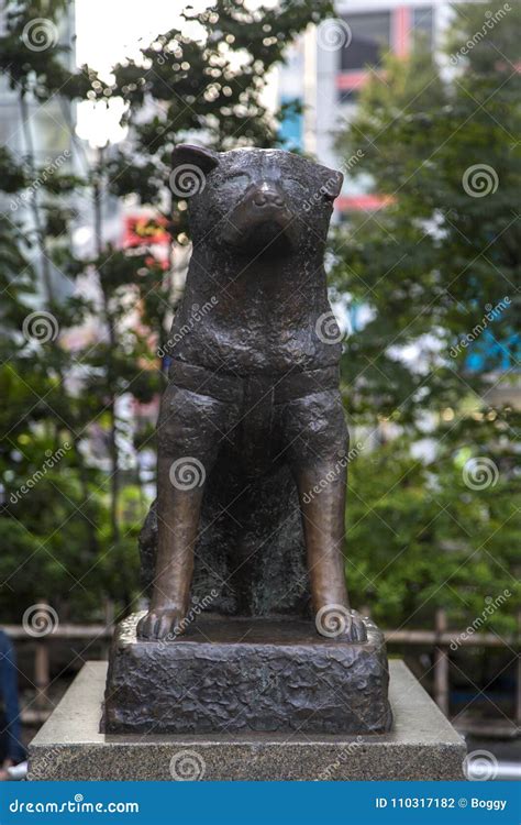 Hachiko Memorial Statue in Shibuya, Tokyo Editorial Photography - Image of scene, landmark ...