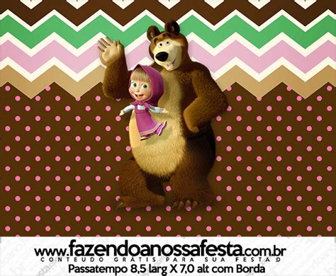 Rotulo Passatempo Masha E O Urso Kit Fazendo A Nossa Festa