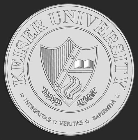 Keiser University Logo 3D model 3D printable | CGTrader