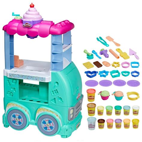 Play-Doh Kitchen Creations Sweet Snacks Food Truck Playset, Kids Toys - Play-Doh