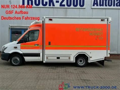 Mercedes Benz Sprinter Cdi Rtw Rettung Krankenwagen Tkm Vcl