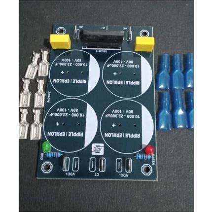 Jual PCB PSU Untuk Power Amplifier Kelas Class AB Dan B 4 Elco Singgle