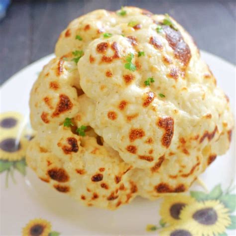 Whole Roasted Cauliflower With Cheese Sauce My Gorgeous Recipes