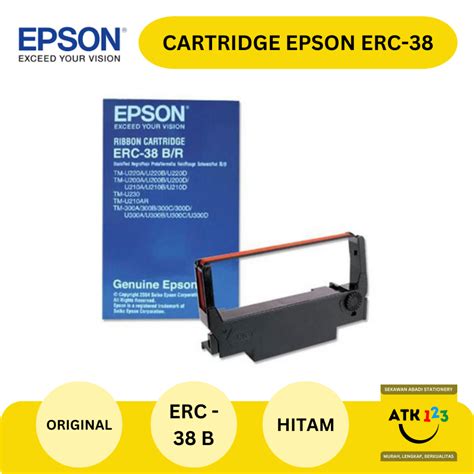 Jual Pita Ribbon Cartridge Epson Erc Warna Hitam Black Original