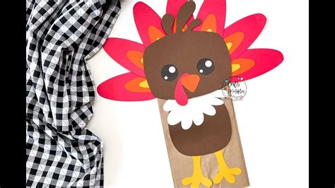 Paper Bag Turkey Craft Free Pattern Template Youtube