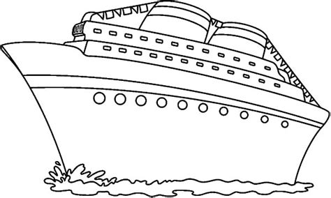 Printable Cruise Ship Coloring Pages