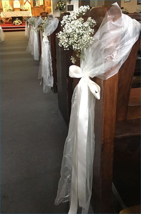 Diy Church Pew Wedding Decorations Diy Pew Decorations Church Weddings