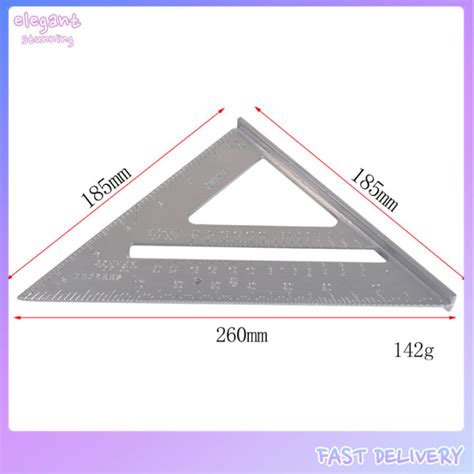 Elegantstunning Measurement Tools Aluminum Alloy Carpenter Ruler Speed