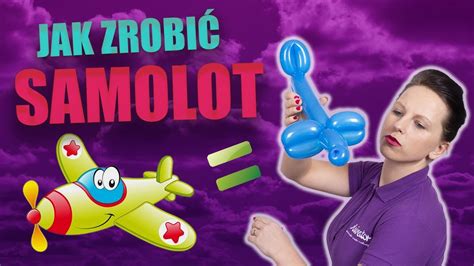 Balonowy Samolot Modeluje Z Animatorem Jak Zrobi Samolot Z