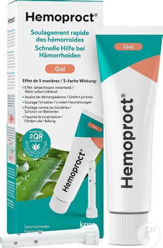 Hemoproct Gel Soulagement Rapide Des Hémorroïdes Tube 37g Newpharma