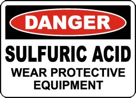 Sulfuric Acid Safety Signs Get 10 Off Now