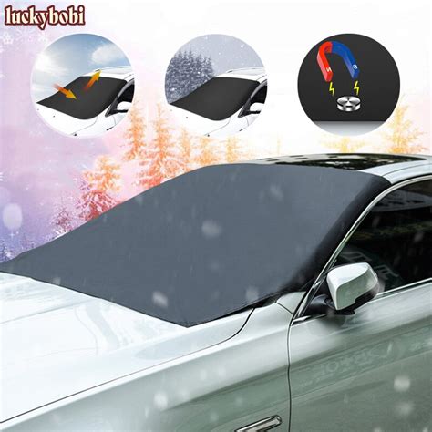 Magnetic Car Windscreen Cover Automobile Sunshade Cover Car Windshield Snow Sun Shade Winter