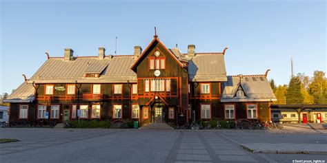 Railroad station in Boden, Sweden, built in 1886. Inspired by Old Norse ...