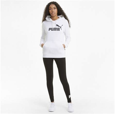 Puma Essential Logo Hoodie White 58679102 Au Meilleur Prix Sur Idealo Fr