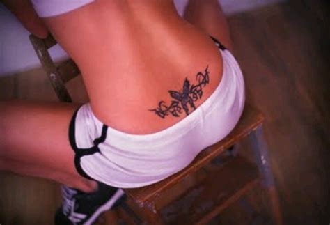 Butterfly Tramp Stamp Tattoo Ideas Pinterest Tattoo Piercings