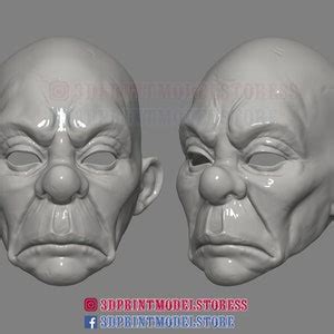 3d Print File Joker Dark Knight Cosplay Clown Mask Bozo Mask STL File