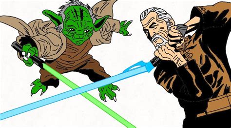 Count Dooku vs Yoda by alhsv9172 on DeviantArt