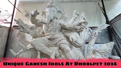 Unique Ganesh Idols At Dhoolpet Dhoolpet Ganesh Making