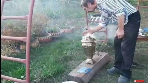 Делаем дачный чай, топим самовар, собираем тыкву. - YouTube