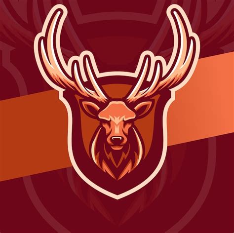 Premium Vector Deer Mascot Esport Logo Design