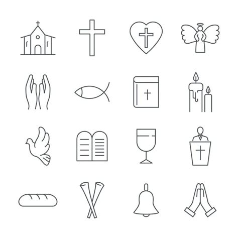 20519554 Christian Icons Vector Images Depositphotos