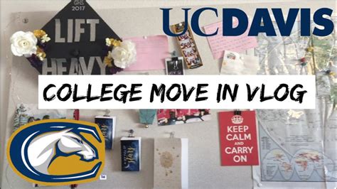 Uc Davis Move In Vlog Youtube