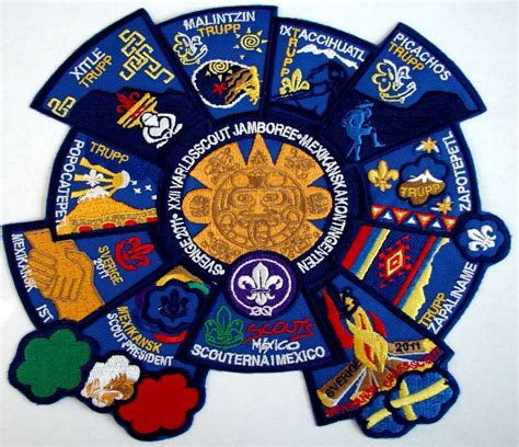 Scout Patch Official Mexican Contingent Jamboree 2011 Sweden Scout