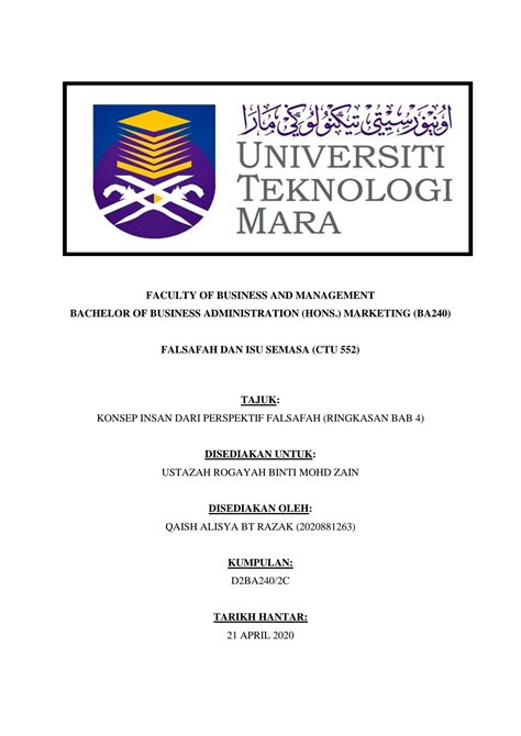 SOLUTION Ringkasan Bab 4 Konsep Insan Dari Perspektif Falsafah Pdf