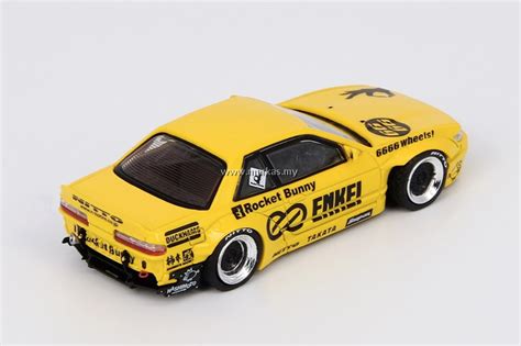 Inno Models Inno Nissan Silvia S Rocket Bunny V Yellow